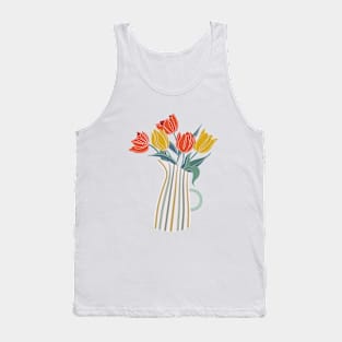 Tulip flower bunch in vase Tank Top